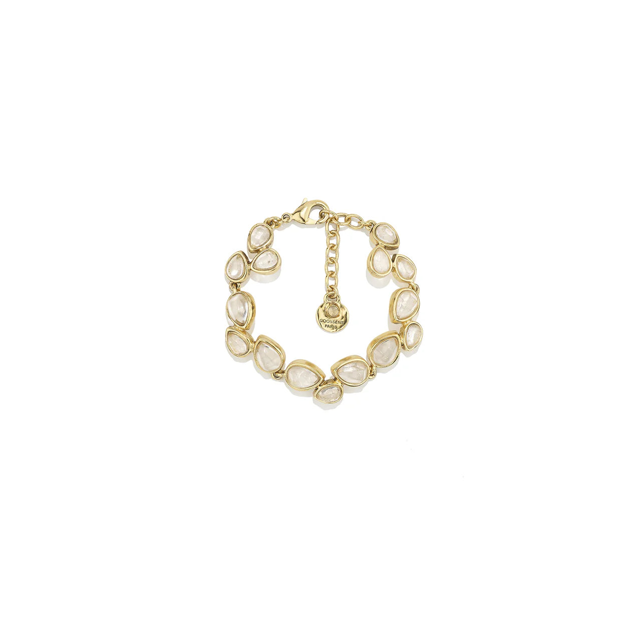 Goossens Cashmere Bracelet with Natural Rock Crystal | Podiums 
