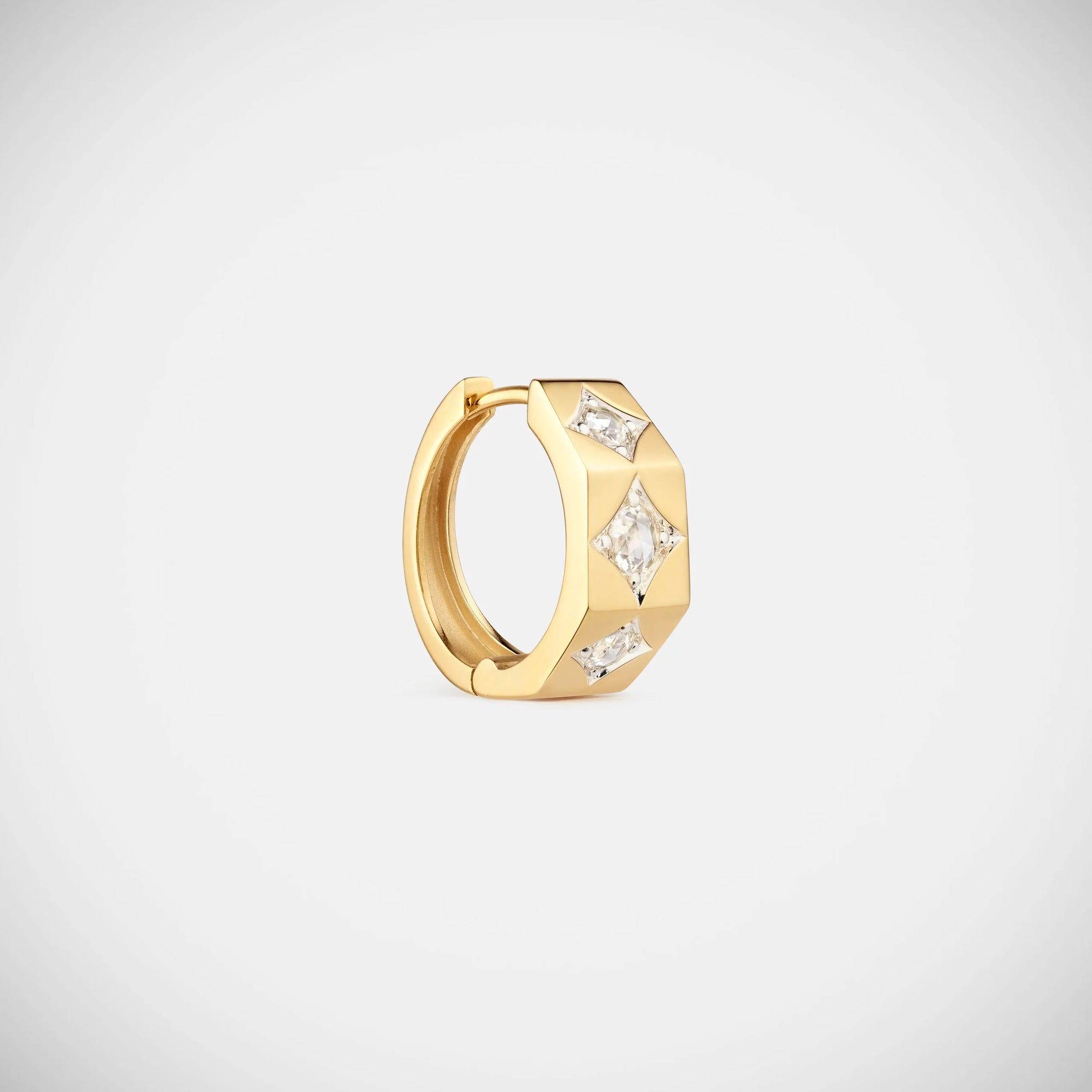 Boucle d'oreille Ecrou Diamants medium