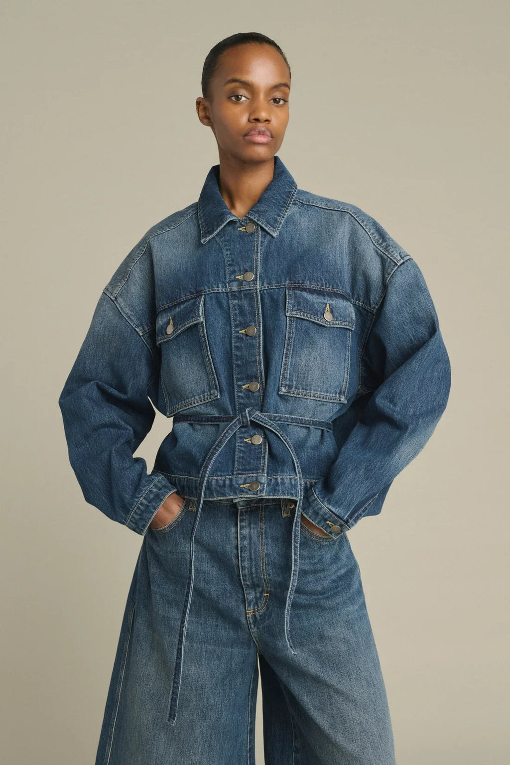 Veste Soeur Lys Denim Bleu Delave | Podiums Nancy