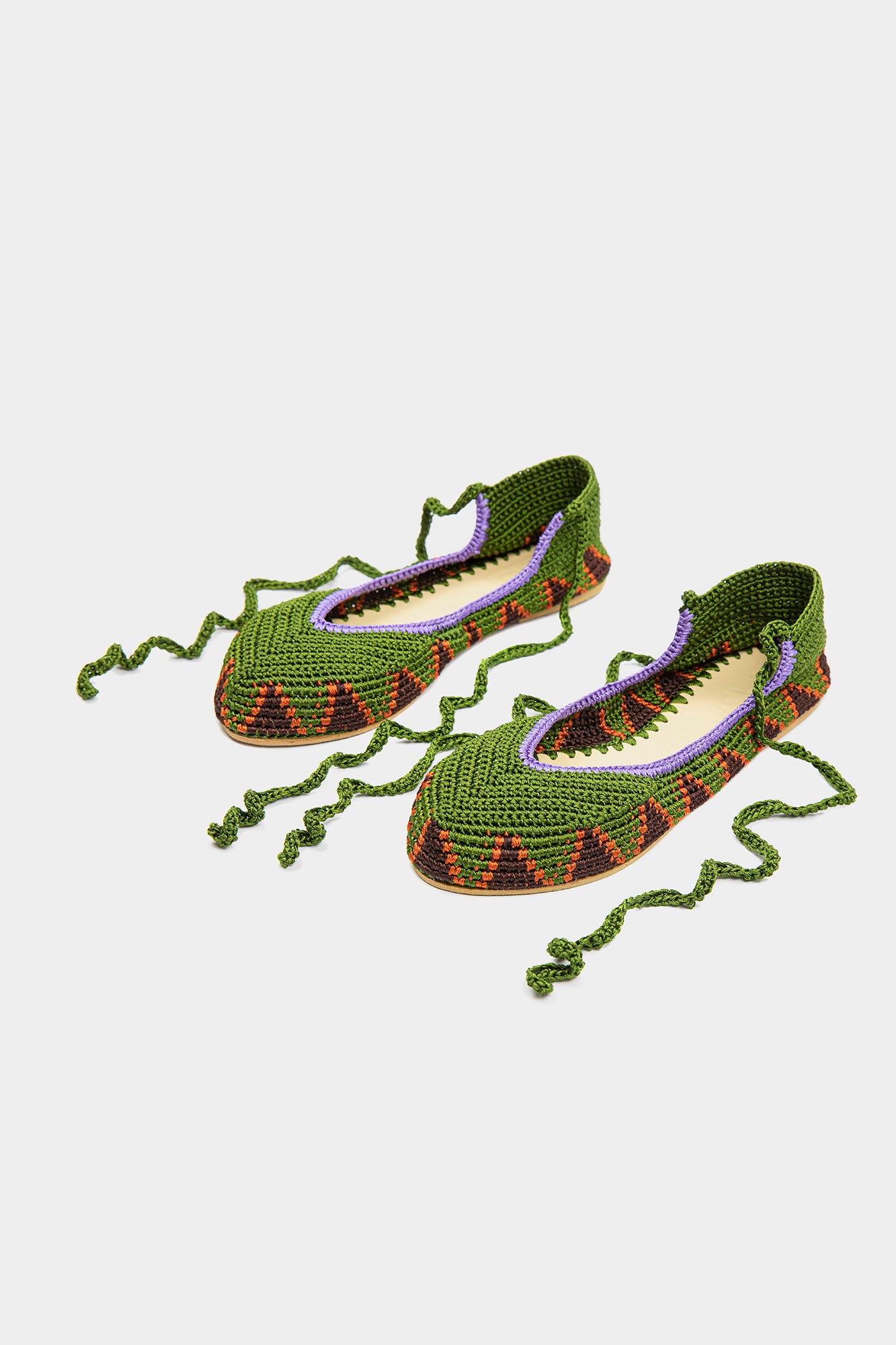 Ballerines Kashura  olive verte