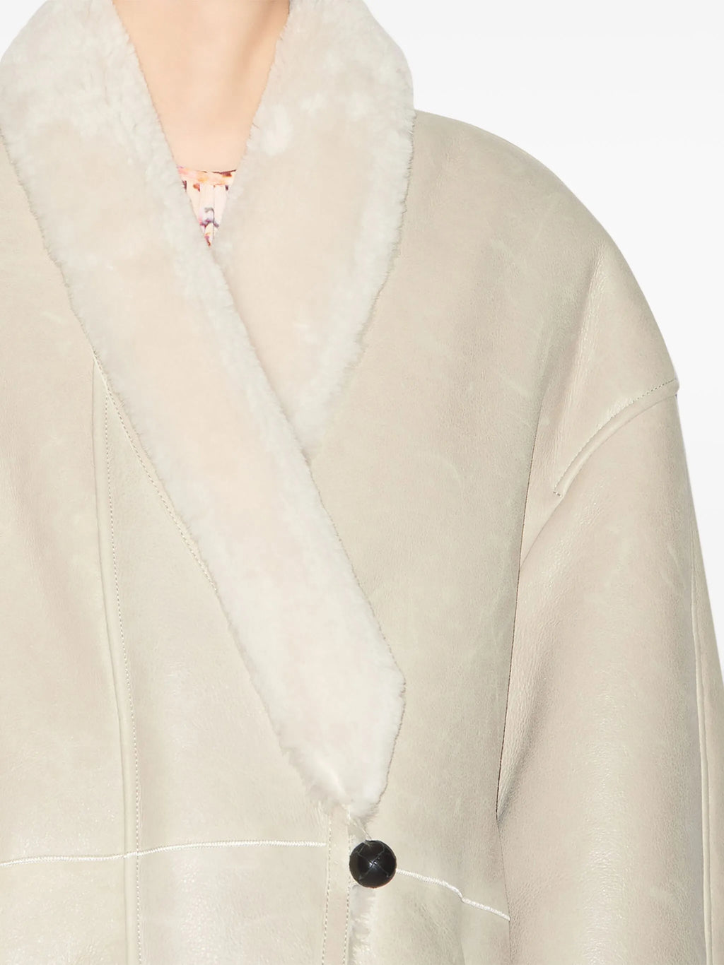 Manteau Isabel Marant Elanore chalk