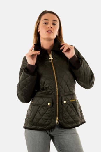 Veste Barbour fitted beadnell quilt sage/anc - PODIUMS NANCY