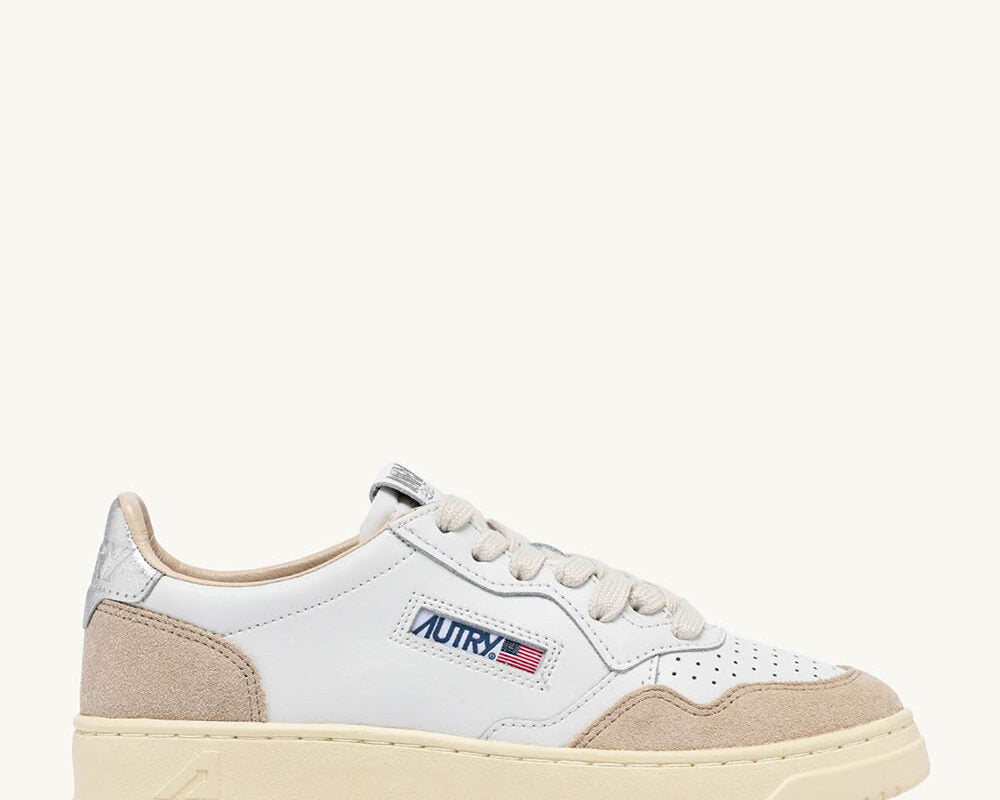 Basket Autry Medalist low suede white/silver