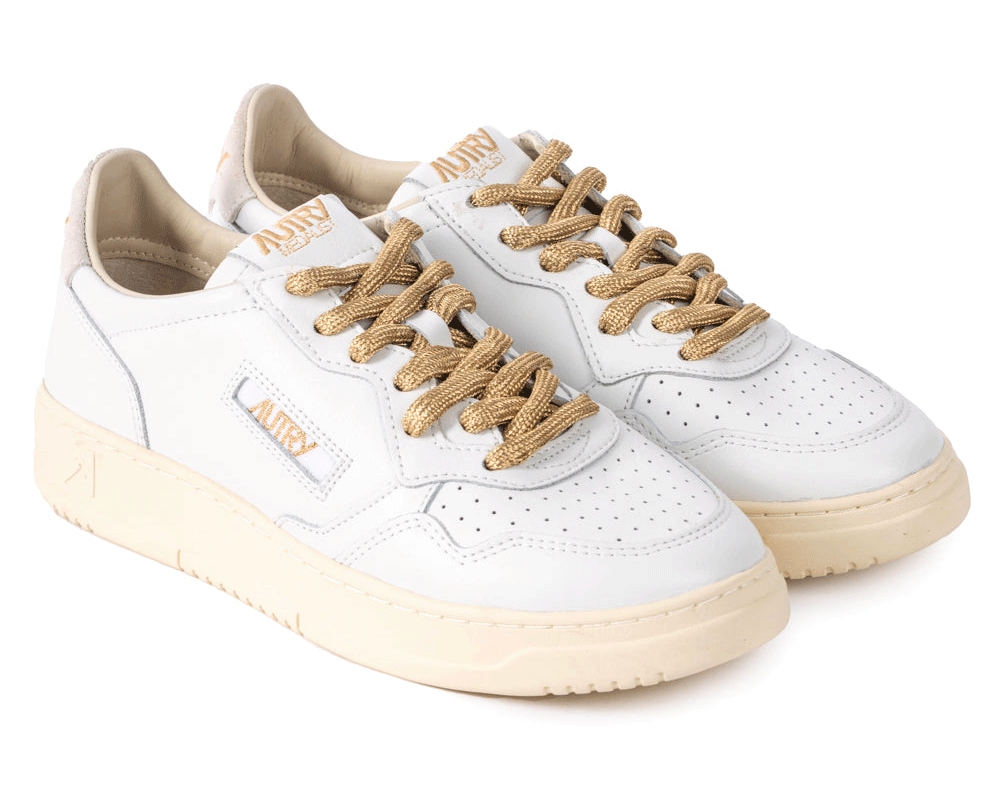 Basket Autry medalist low swoll wht/wht - PODIUMS NANCY