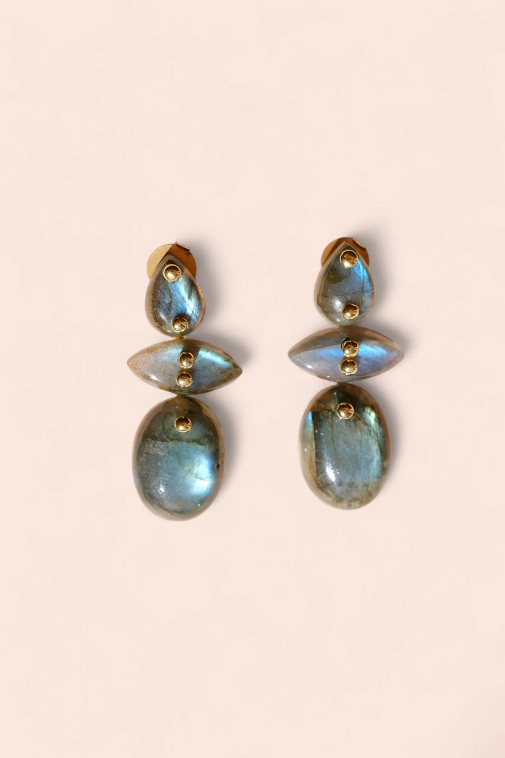 Boucles d'oreilles Ivarene Avalon Labradorite - PODIUMS NANCY