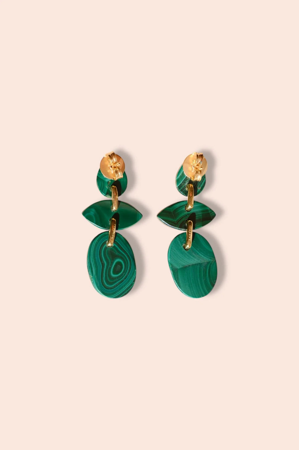 Boucles d'oreilles Ivarene Avalon Malachite - PODIUMS NANCY