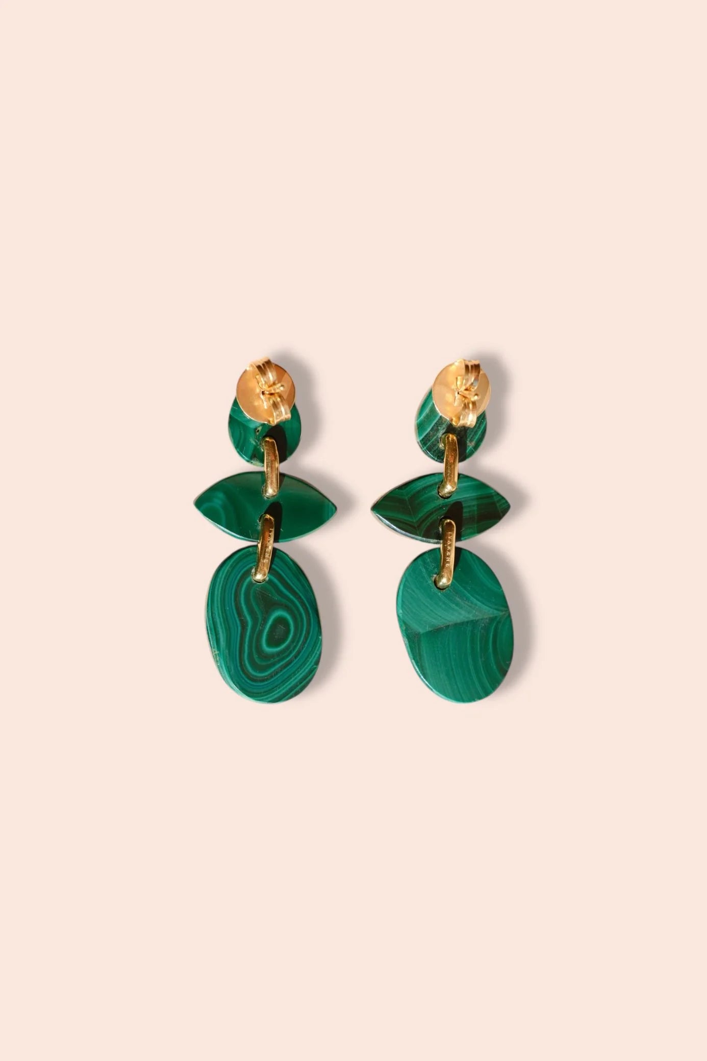 Boucles d'oreilles Ivarene Avalon Malachite - PODIUMS NANCY