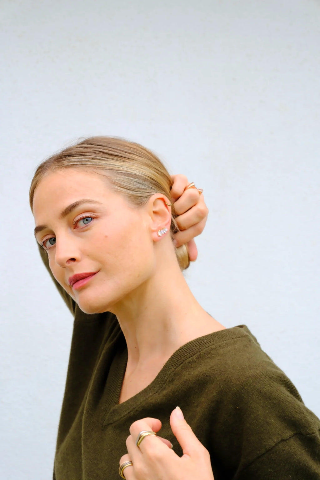 Boucles d'oreilles Ivarene Nacara Pierre de lune blanche - PODIUMS NANCY