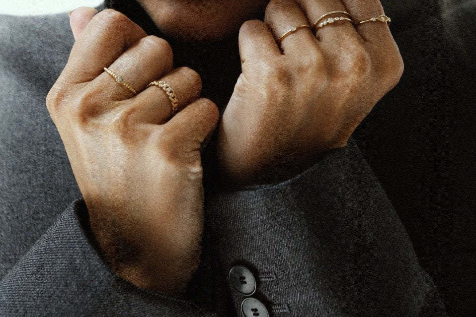 Bague And...Paris Gourmette Diamants Or Jaune | Podiums Nancy