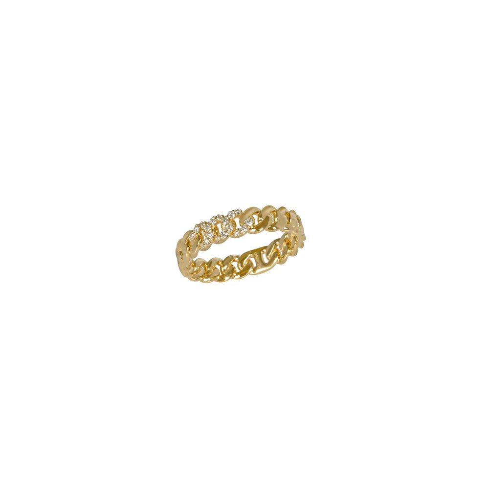 Bague And...Paris Gourmette Diamants Or Jaune | Podiums Nancy