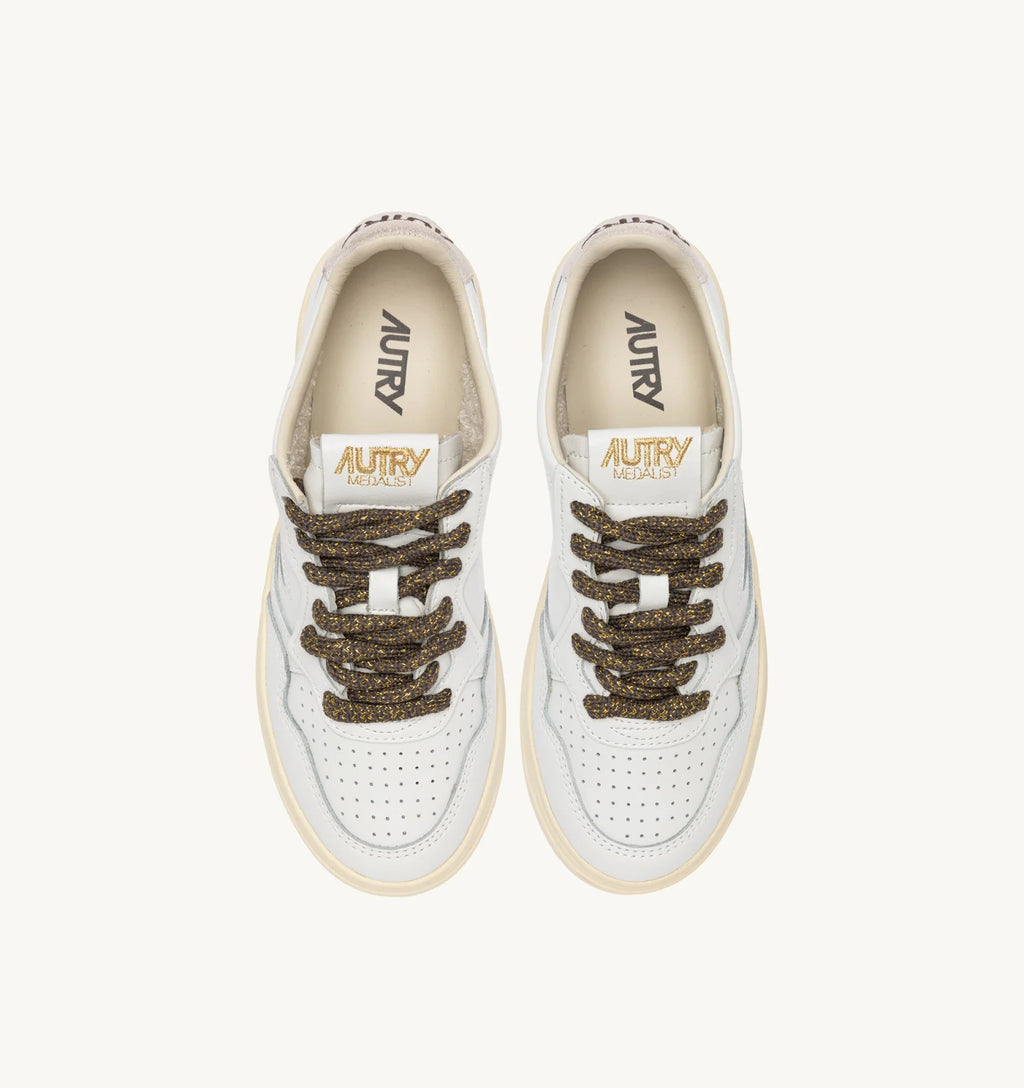 Baskets Autry Medalist Low SW05 Blanc/Chocochip | Podiums Nancy