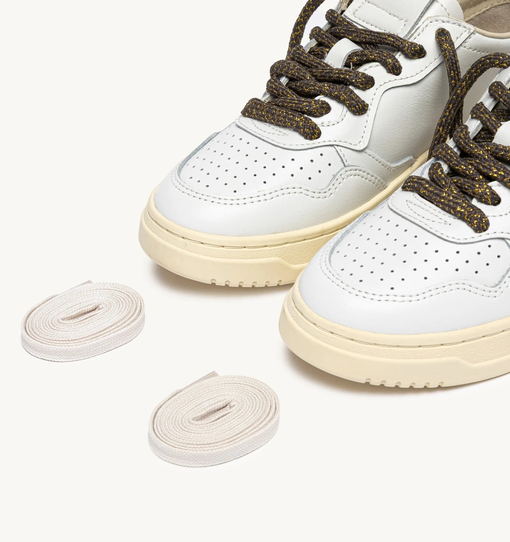 Baskets Autry Medalist Low SW05 Blanc/Chocochip | Podiums Nancy