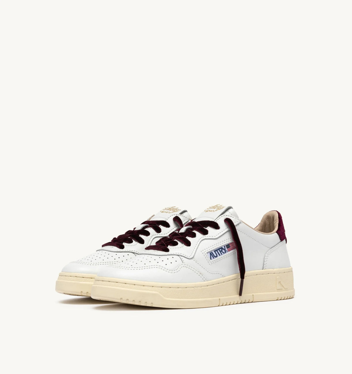 Baskets Autry Medalist Low VZ01 Velvet Blanc/FIG | Podiums Nancy