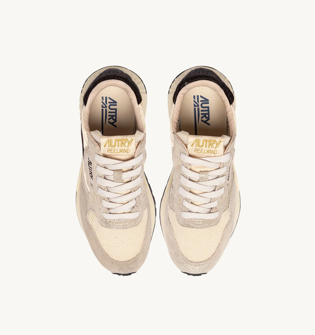Baskets Autry Reelwind Low YO01 Platinium/Marron | Podiums Nancy