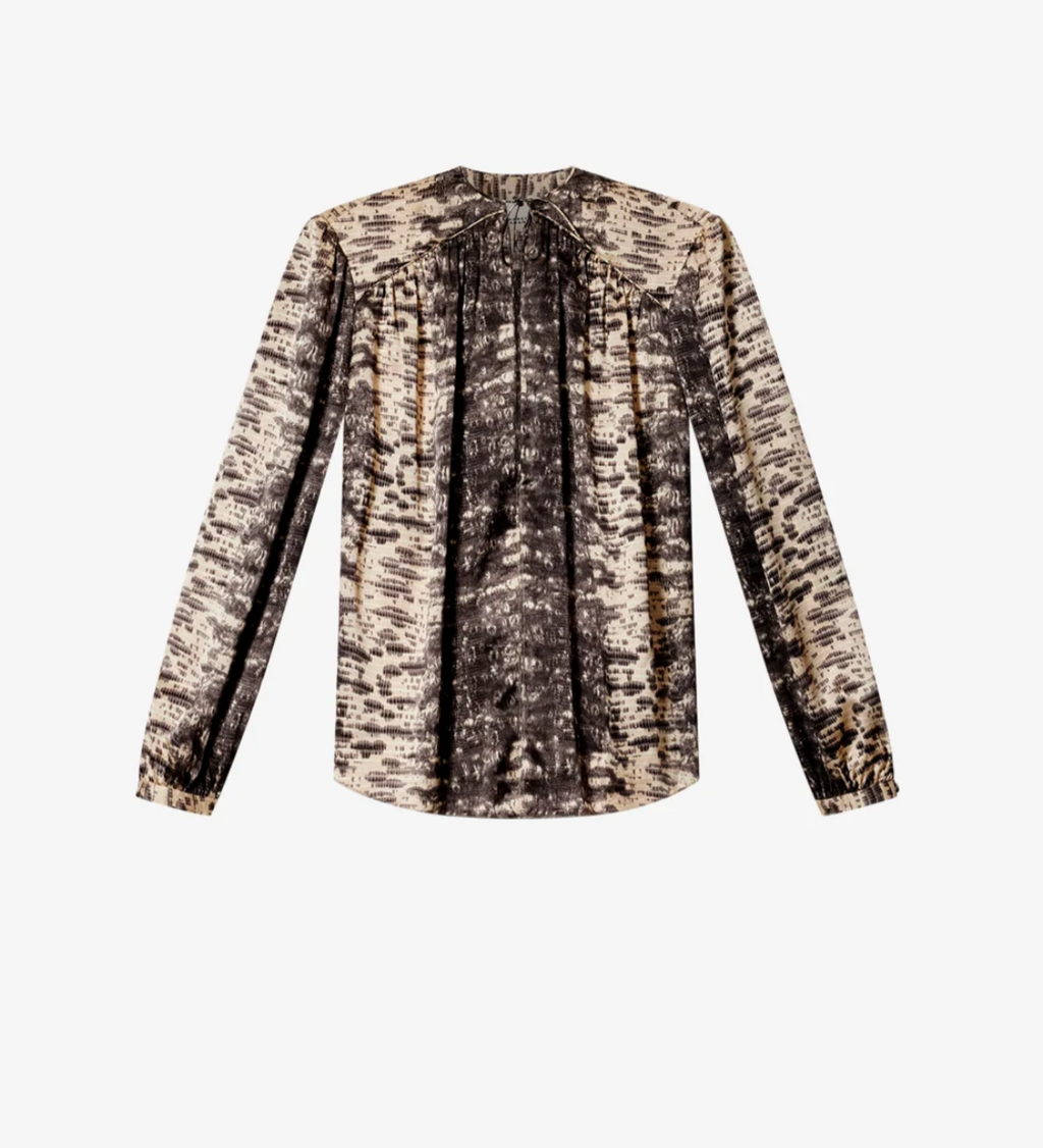 Blouse Isabel Marant Laraya Beige | Podiums Nancy