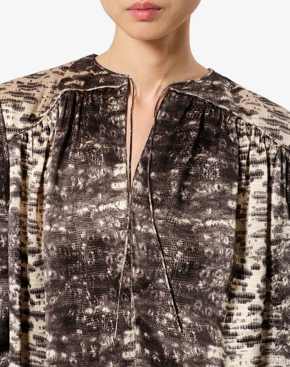 Blouse Isabel Marant Laraya Beige | Podiums Nancy