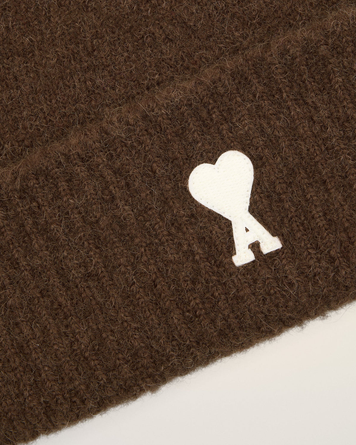Bonnet Ami Paris Beanie Marron/Écru | Podiums Nancy
