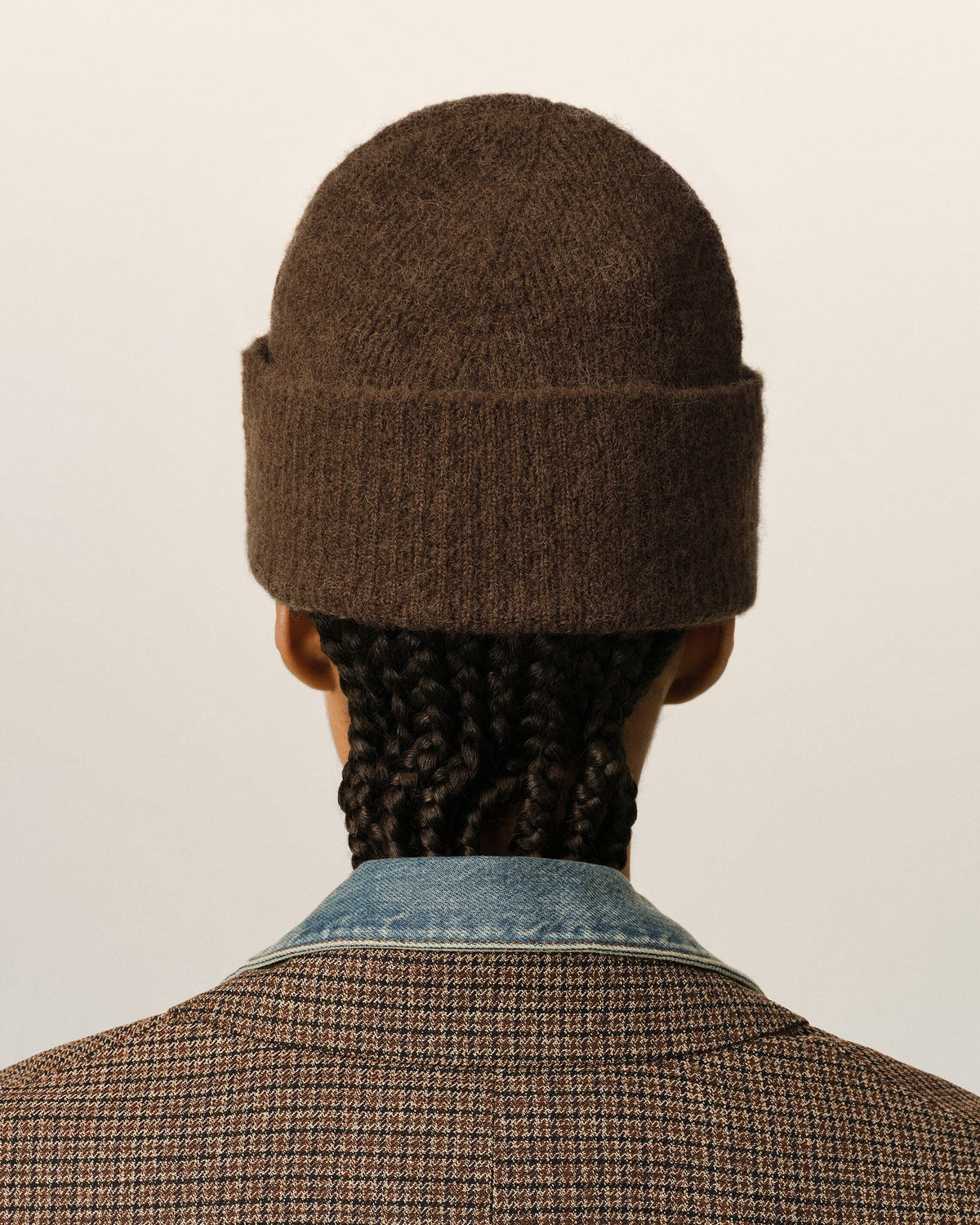 Bonnet Ami Paris Beanie Marron/Écru | Podiums Nancy