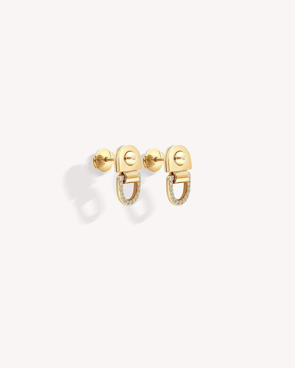 Boucles d'oreilles Statement Rivet S Or Jaune & Diamants
