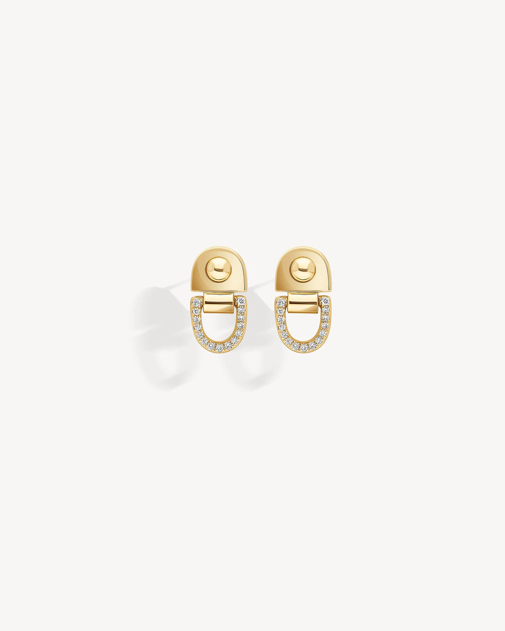 Boucles d'oreilles Statement Rivet S Or Jaune & Diamants
