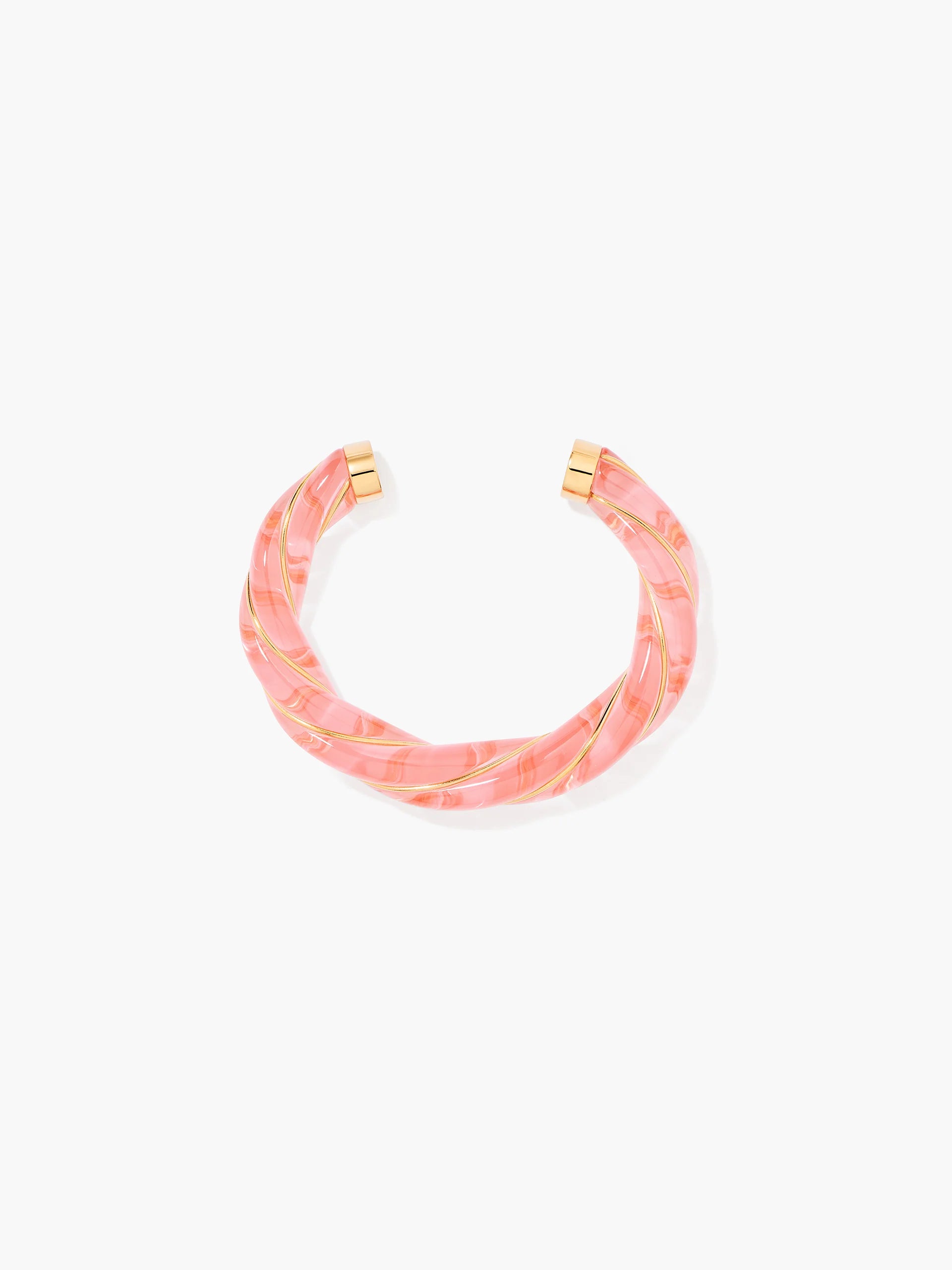 Bracelet Aurélie Bidermann Jonc Transparent Rose