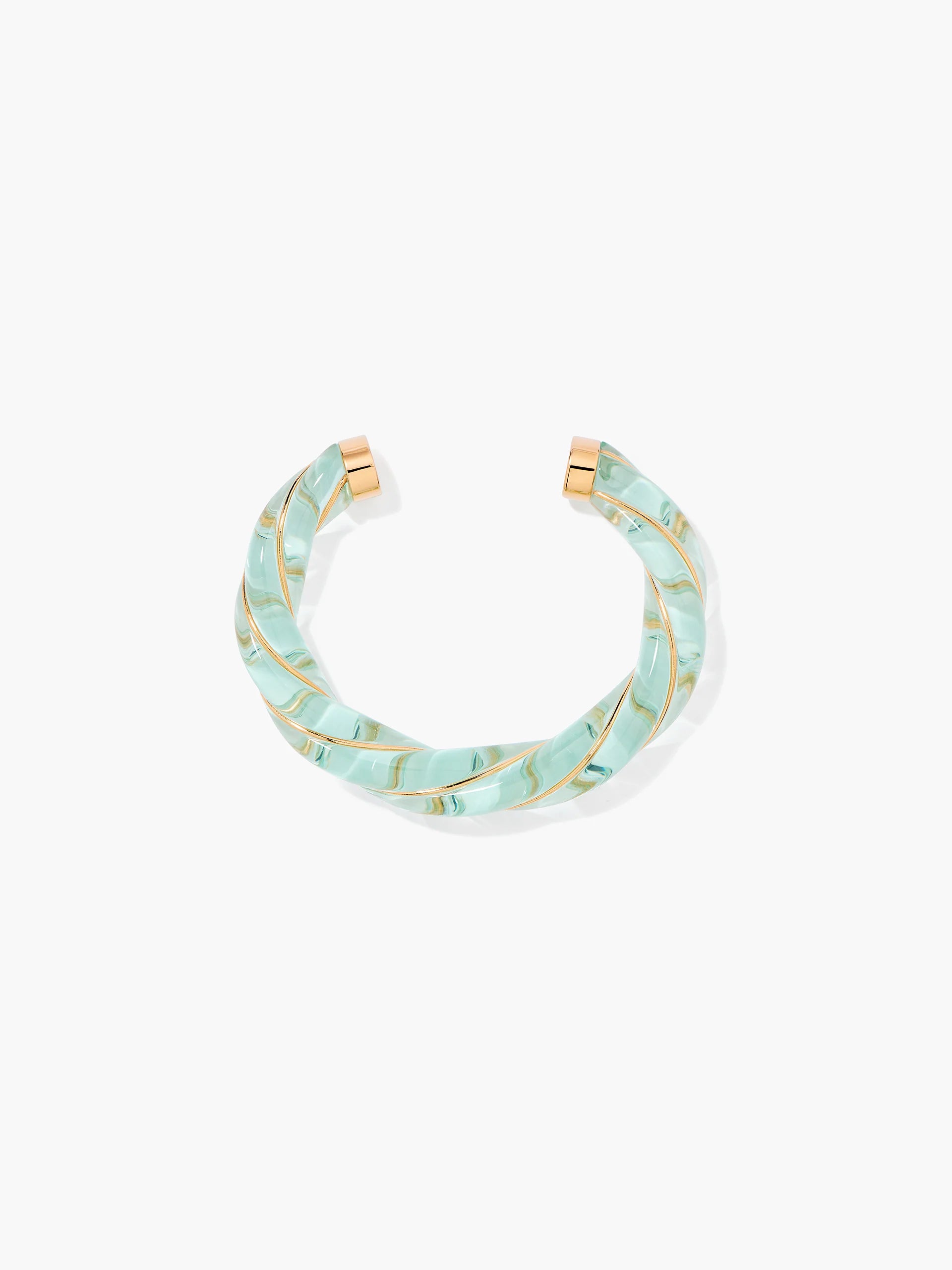 Bracelet Aurélie Bidermann Jonc Transparent Vert