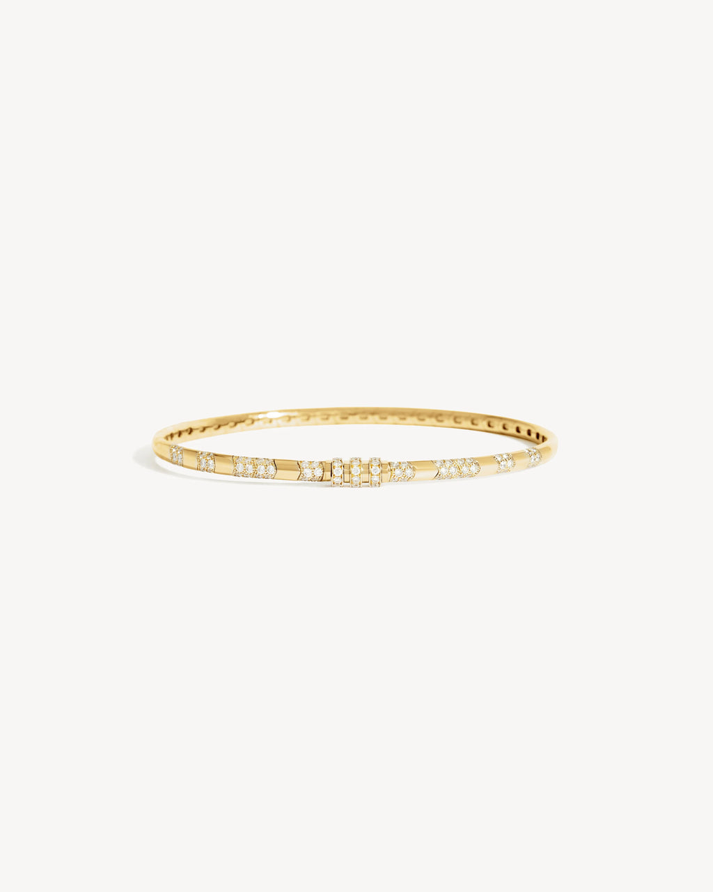 Bracelet Statement Reptile Or jaune & Diamants
