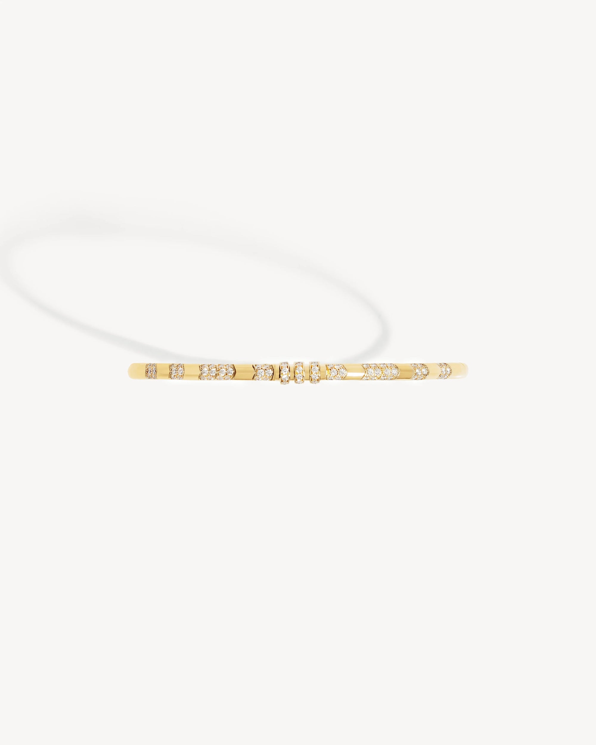 Bracelet Statement Reptile Or jaune & Diamants