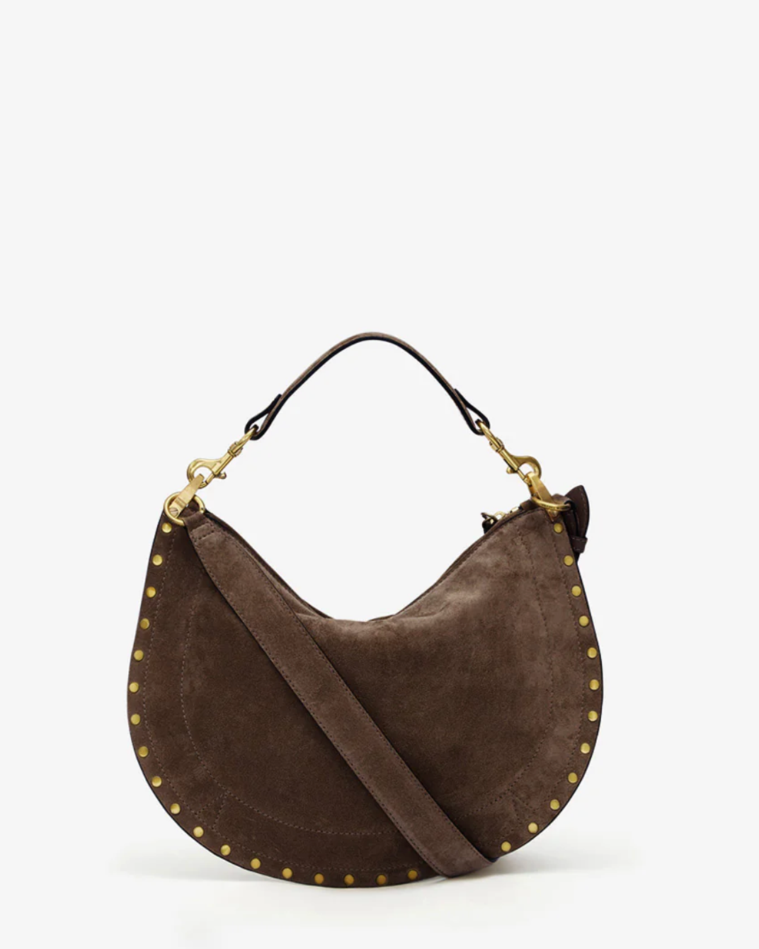 Sac Isabel Marant Oskan Soft Zip Coffee