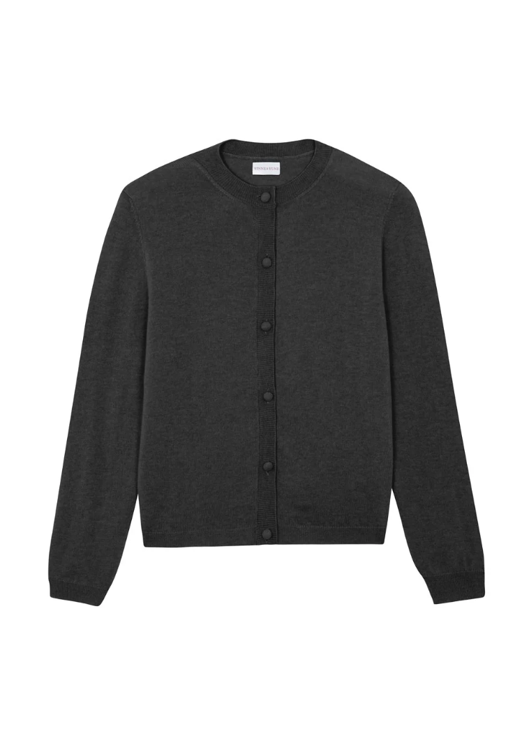 Cardigan Linnea Lund Grace Anthracite | Podiums Nancy