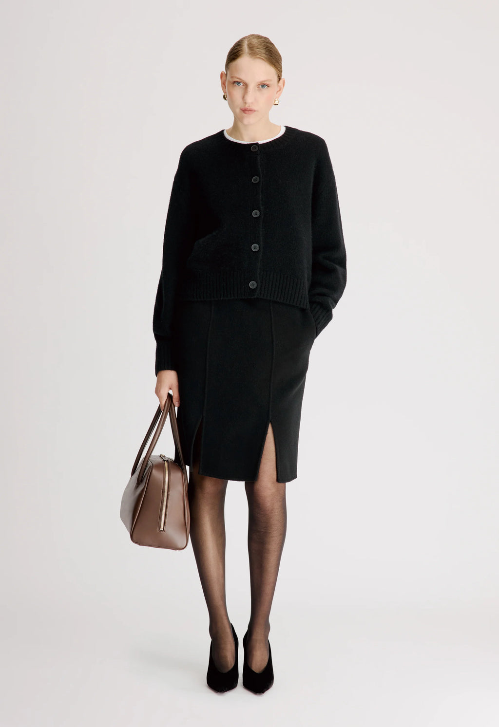 Cardigan Loulou De Saison Remus Noir | Podiums Nancy