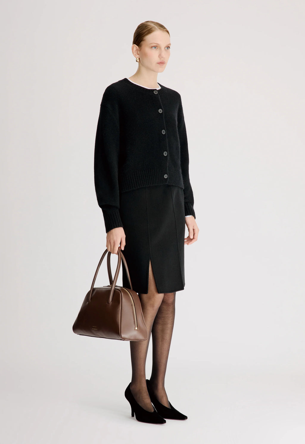 Cardigan Loulou De Saison Remus Noir | Podiums Nancy