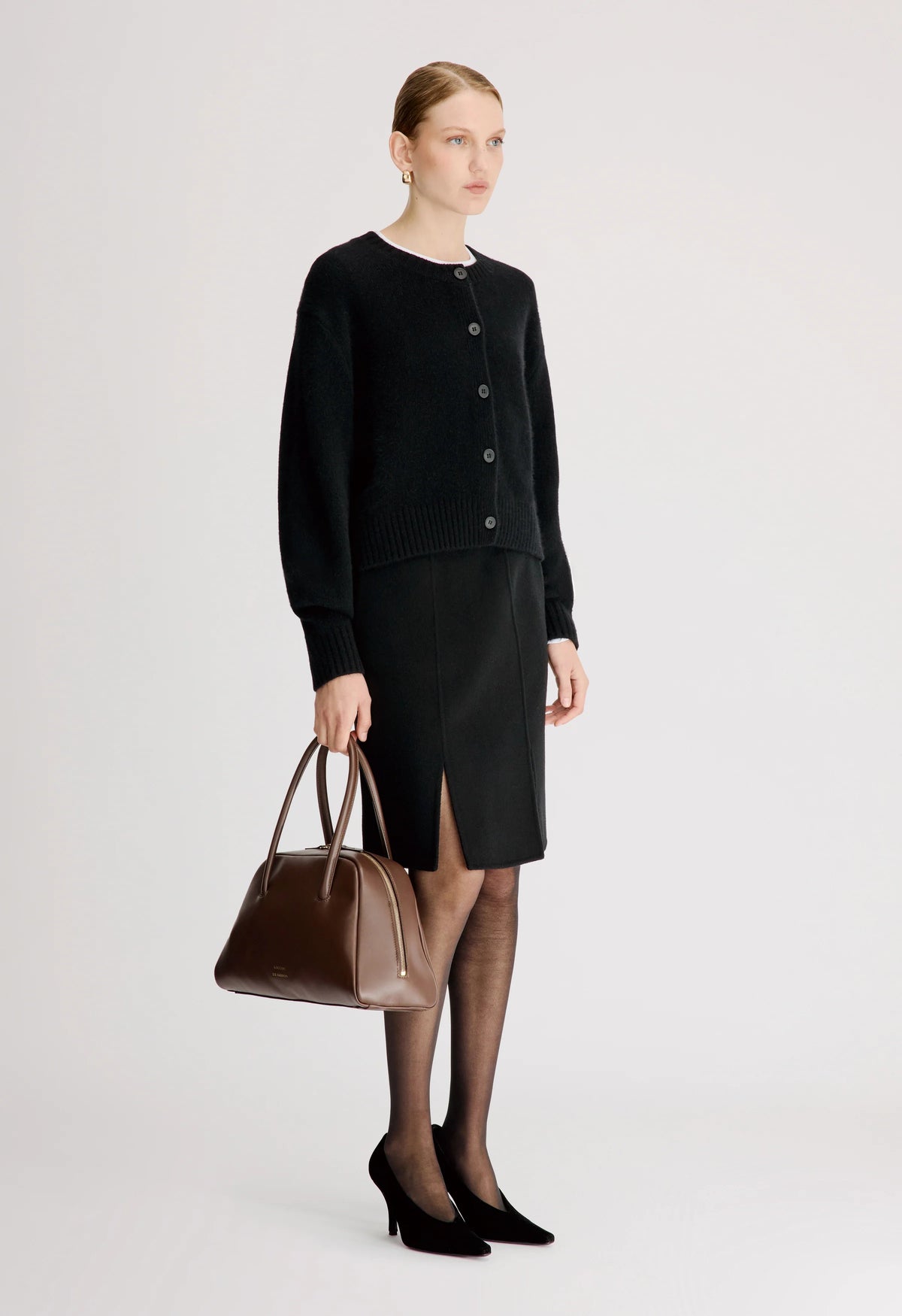 Cardigan Loulou De Saison Remus Noir | Podiums Nancy