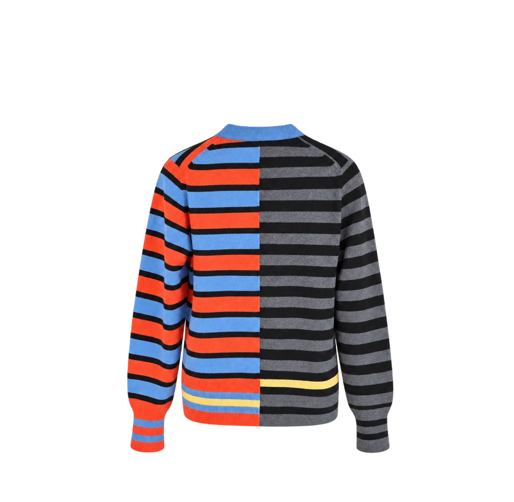 Cardigan Monoki Decale Gris/Orange | Podiums Nancy