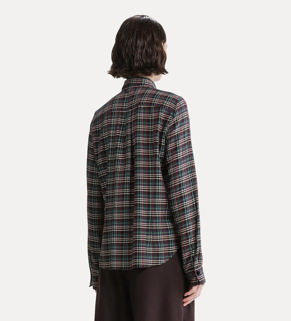 Chemise Forte Forte Tartan Light Voile Royal | Podiums Nancy