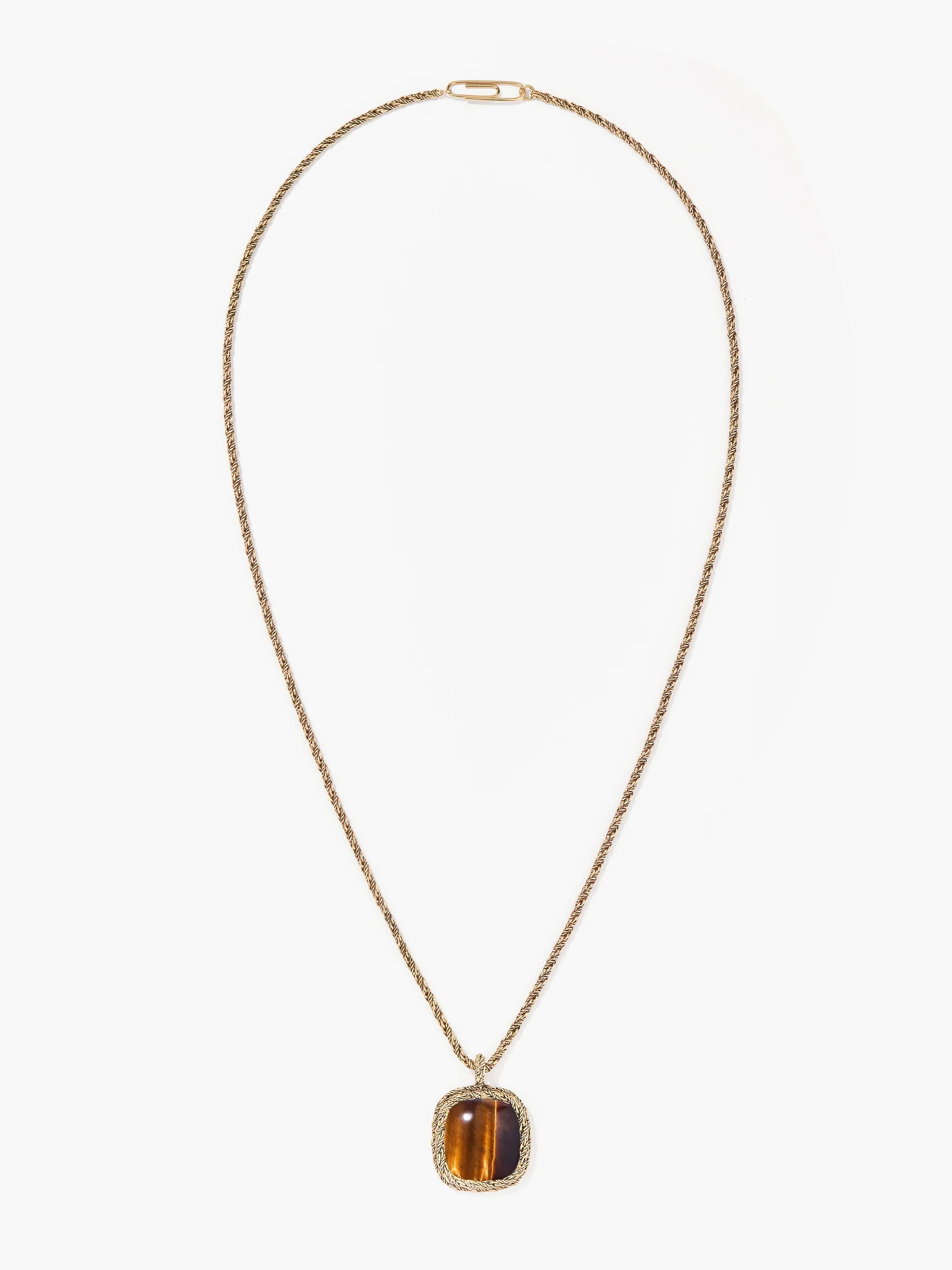 Collier Aurélie Bidermann Sautoir Miki Oeil Du Tigre