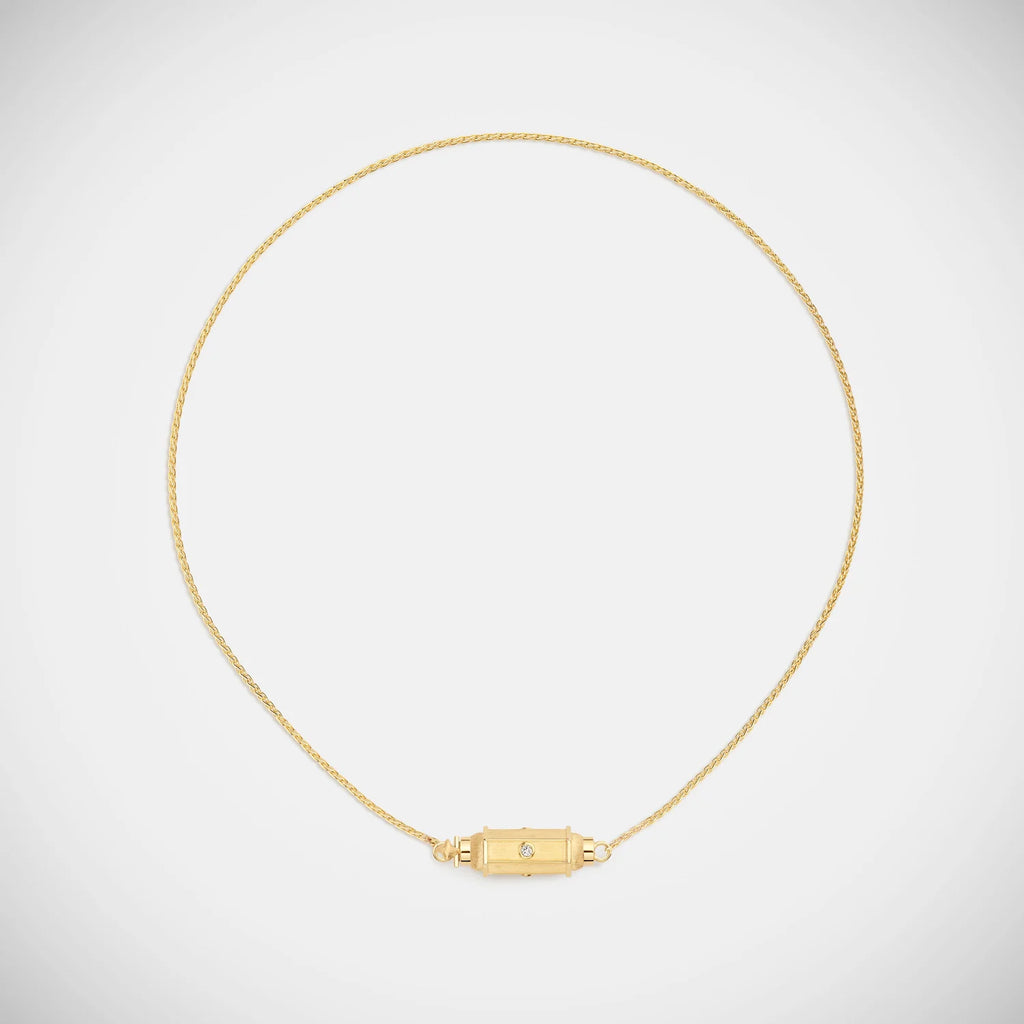 Collier Marie Lichtenberg Micro Locket Coco Diamants 42 cm - PODIUMS NANCY