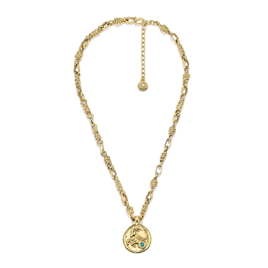 Collier Goossens Astro Capricorne Turquoise | Podiums Nancy