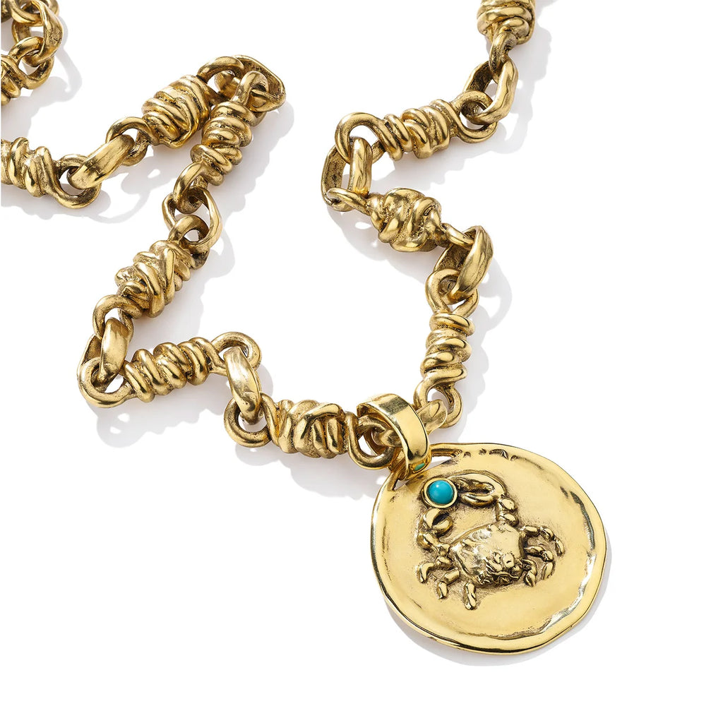 Collier Goossens Astro Cancer Turquoise | Podiums Nancy
