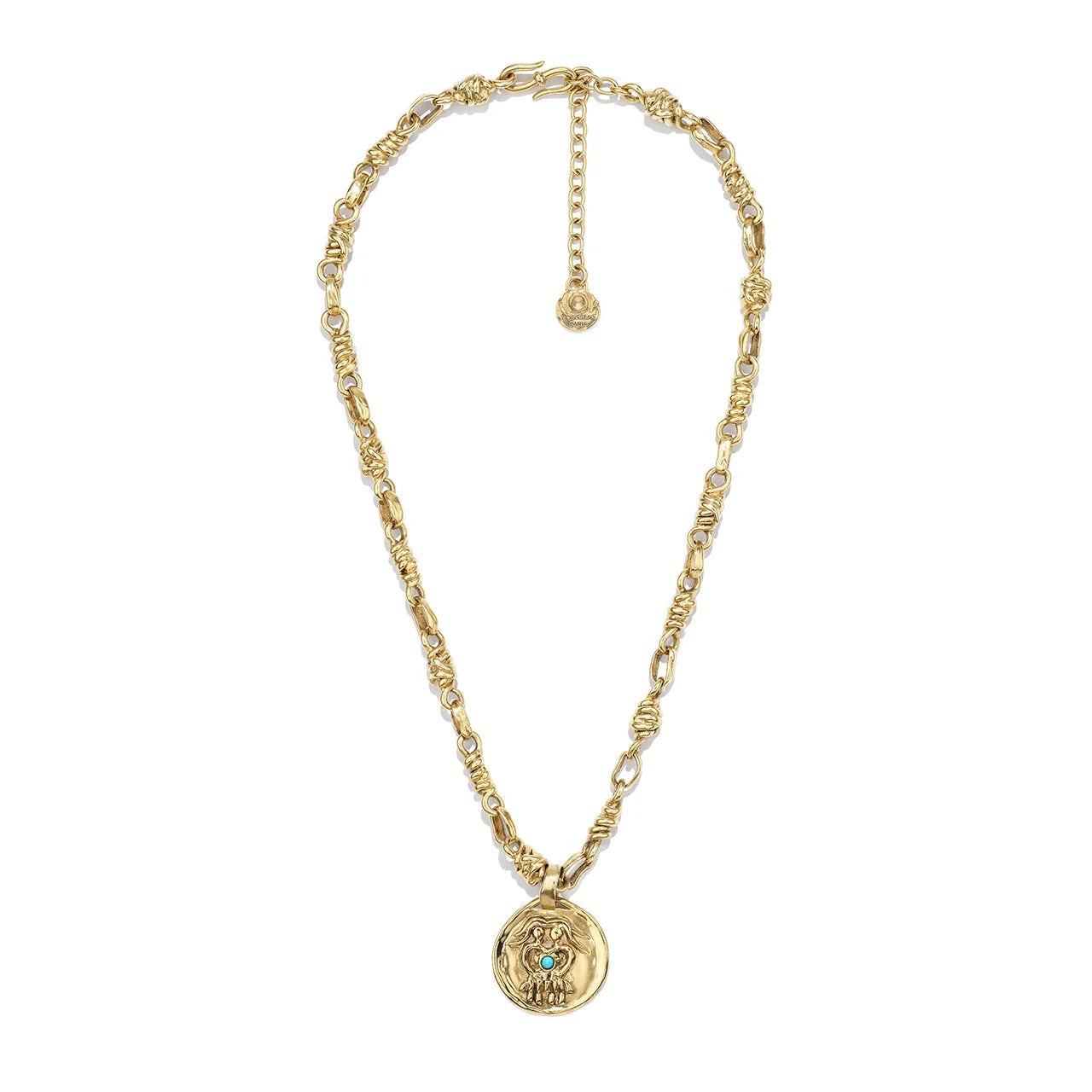 Collier Goossens Astro Gémeaux Turquoise | Podiums Nancy