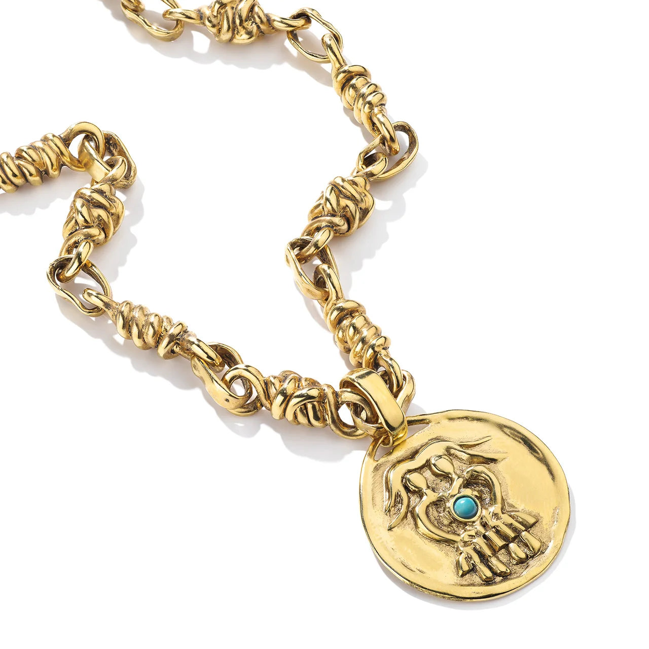 Collier Goossens Astro Gémeaux Turquoise | Podiums Nancy