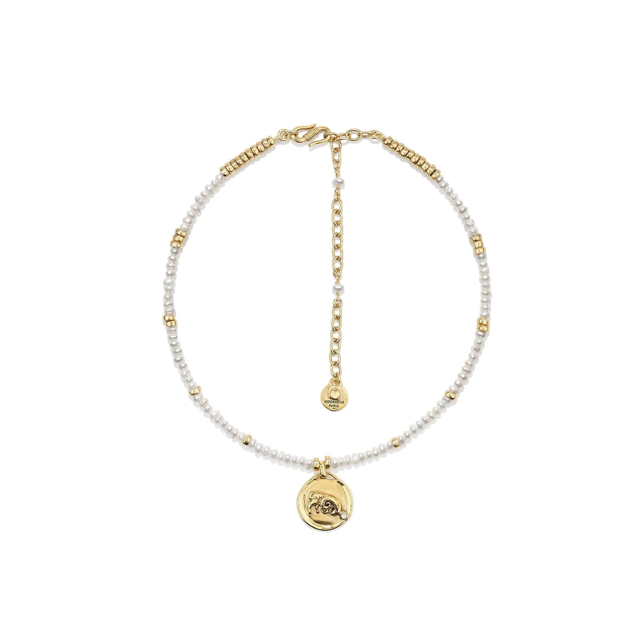 Collier Goossens Astro Perles Belier | Podiums Nancy