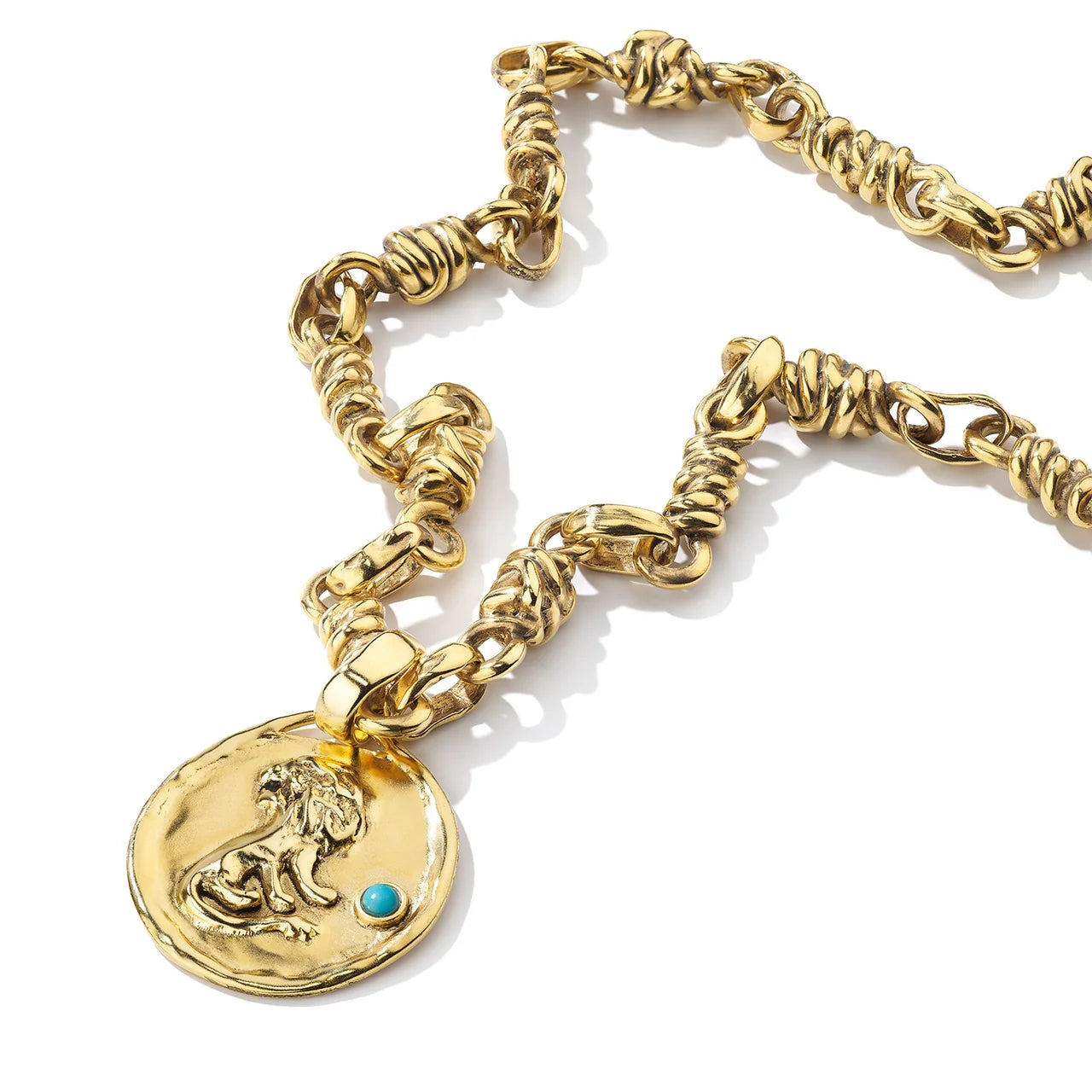 Collier Gossens Astro Lion Turquoise | Podiums Nancy