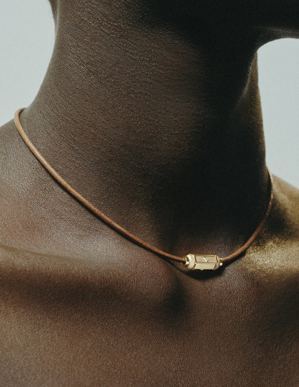 Collier Marie Lichtenebrg Lasso Micro Locket Coco Diamant 39cm | Podiums Nancy