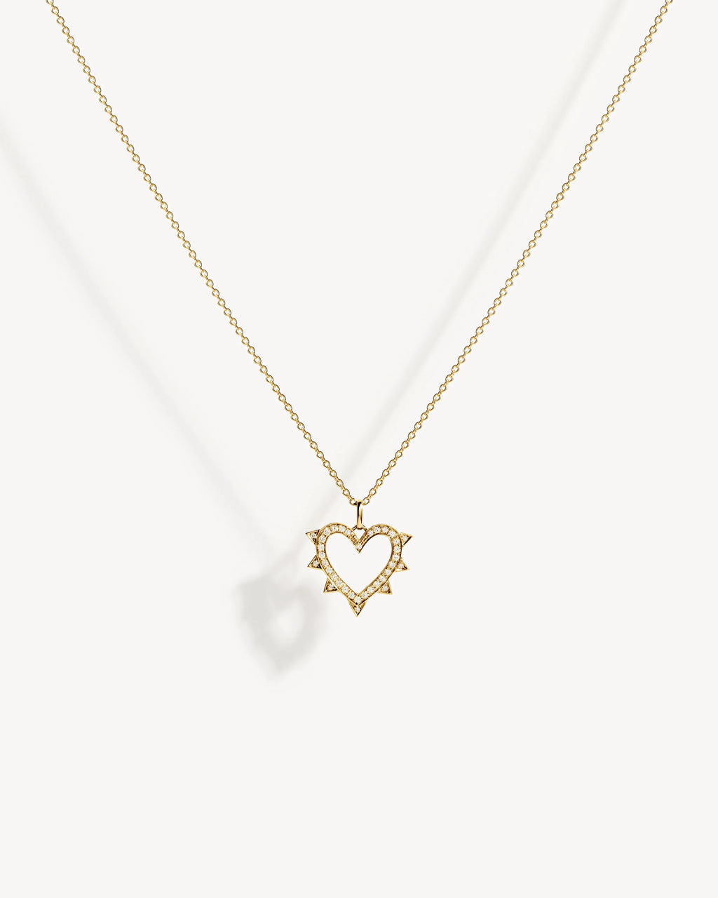 Collier Statement Rockaway Cœur Or Jaune & Diamants - PODIUMS NANCY