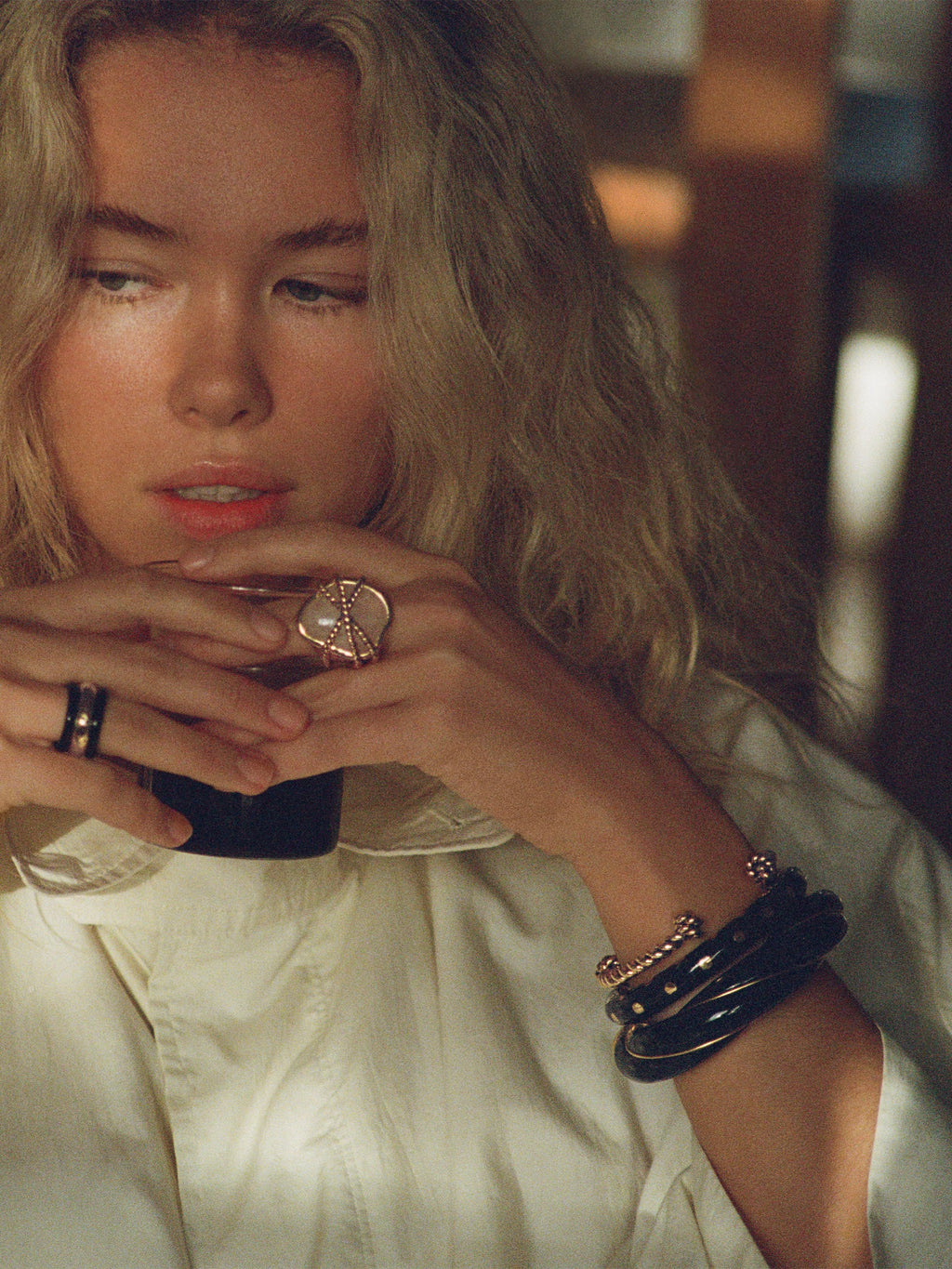 Jonc Aurélie bidermann Diana jonc noir