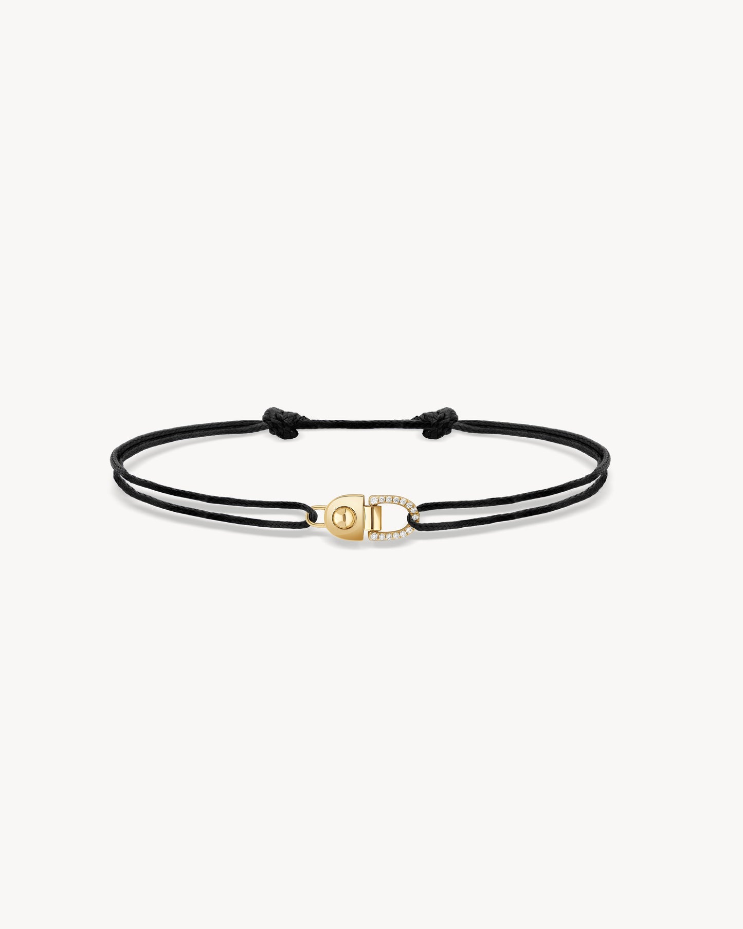 Bracelet Cordon Statement Rivet Diamants