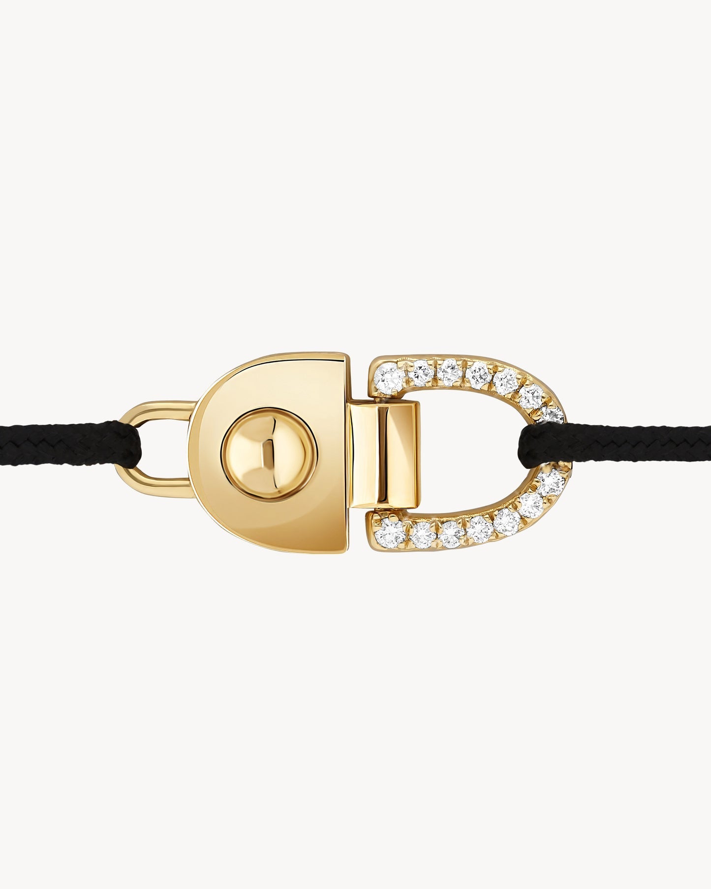Bracelet Cordon Statement Rivet Diamants