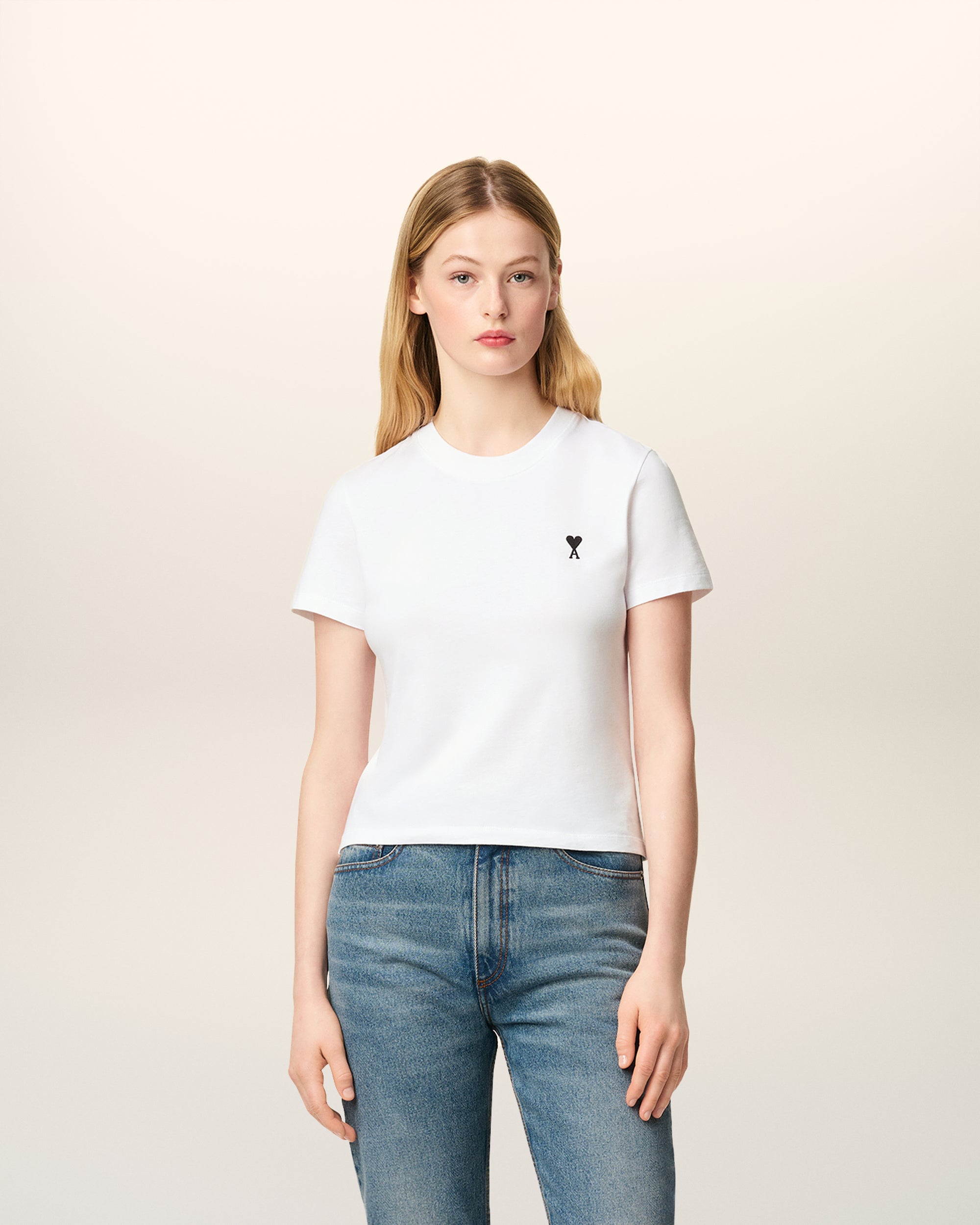 T-shirt Ami de cœur contraste cropped - PODIUMS NANCY