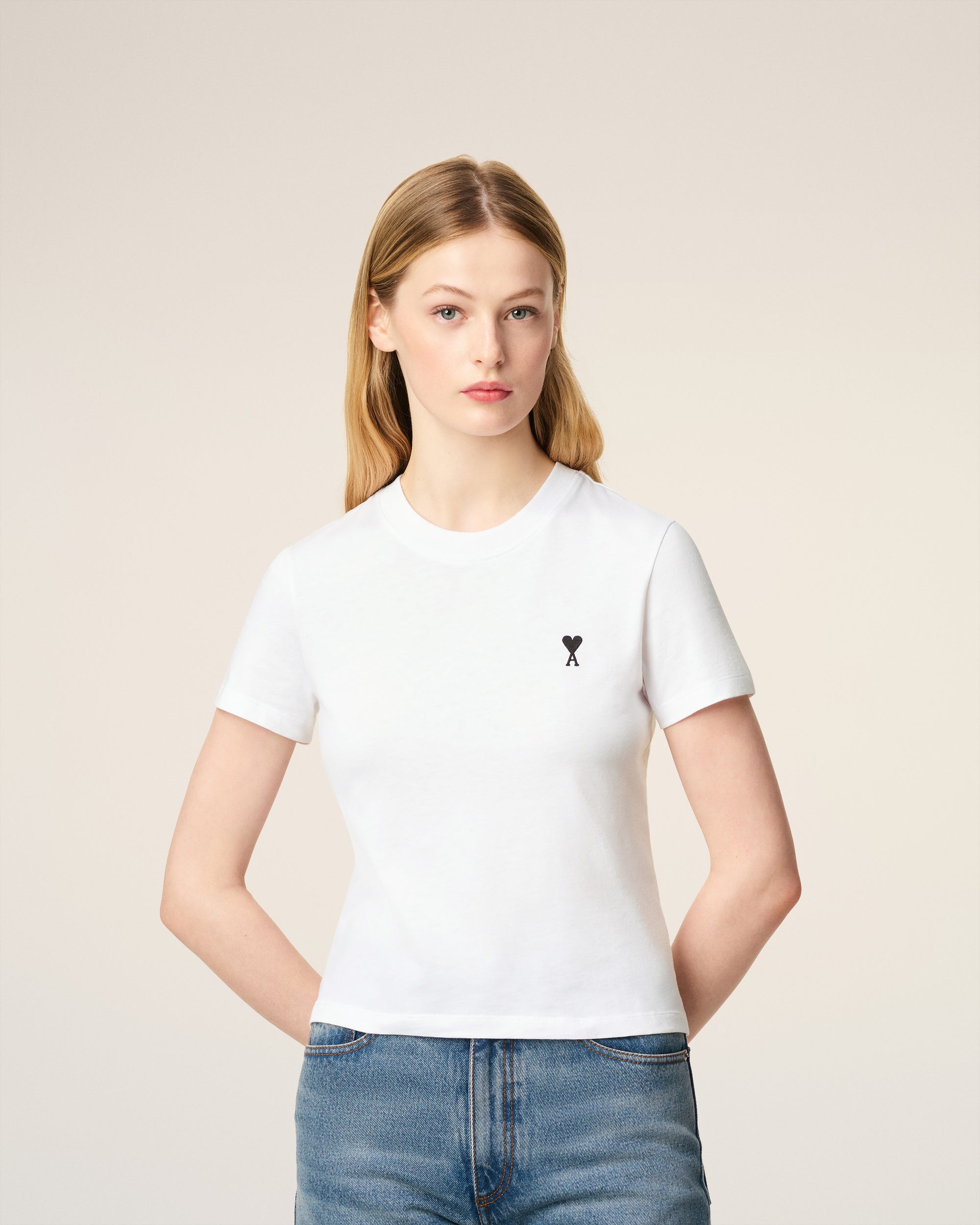 T-shirt Ami de cœur contraste cropped - PODIUMS NANCY